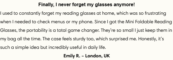 🔥Last Day 50% OFF🔥 Mini Foldable Reading Glasses with Case